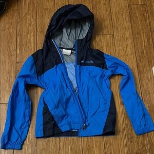 Used 1x (perfect condition)-Columbia Glennaker Kids Blue Raincoat-Size XS (6/7)
